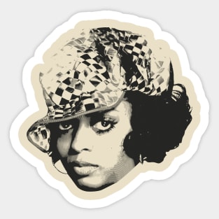 Diana Ross Singer Sticker